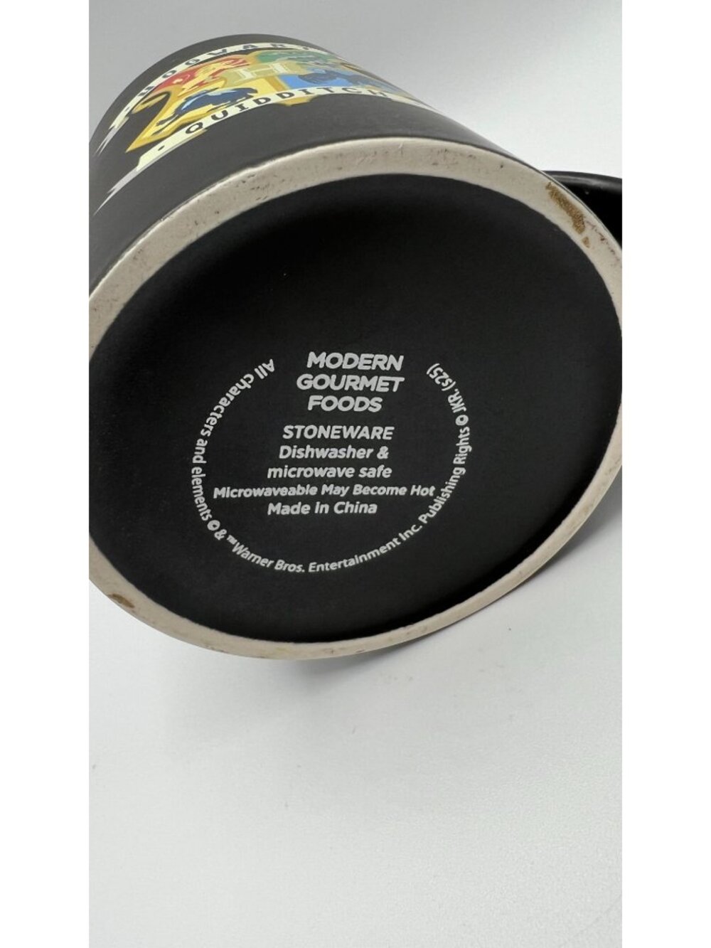 Hogwarts Quidditch Black Ceramic Mug Stoneware 12oz Modern Gourmet Foods Dishwas - Picture 4 of 4